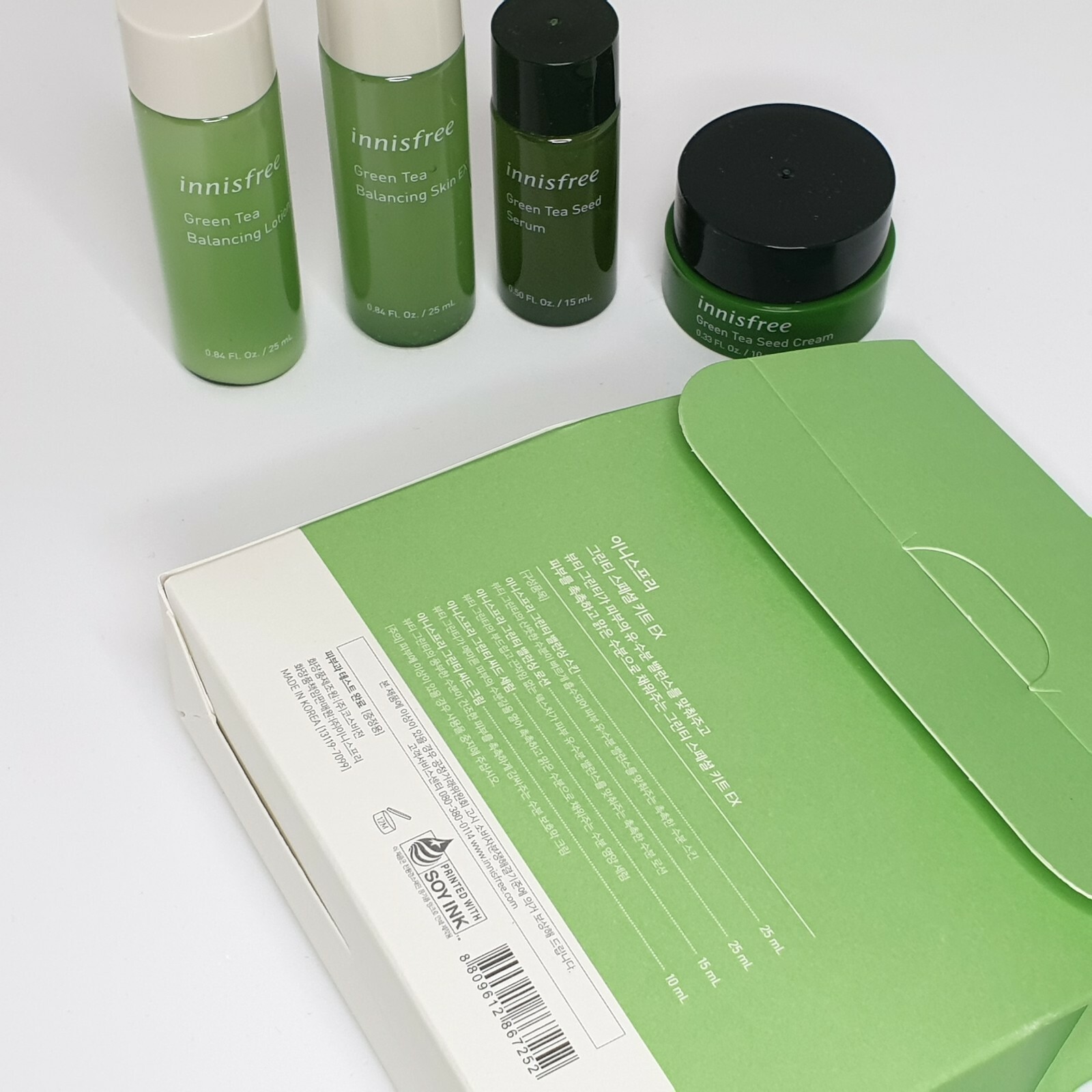 INNISFREE Green Tea kit EX 4 Items Samples Travel Set Korean Cosmetic