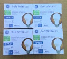 Soft White LED Classic Shape 75W Replacement 9W Pack of 8 BULBS