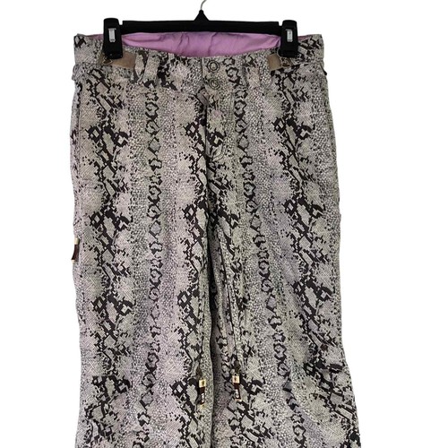 Born To Ride Youth Girls Size XS Snake Python Print Snow Pants - Picture 8 of 14
