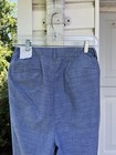 NWT Talbots Pretty Blue 100% Cotton Perfect Crop Hem Buttons 22W — photo 4