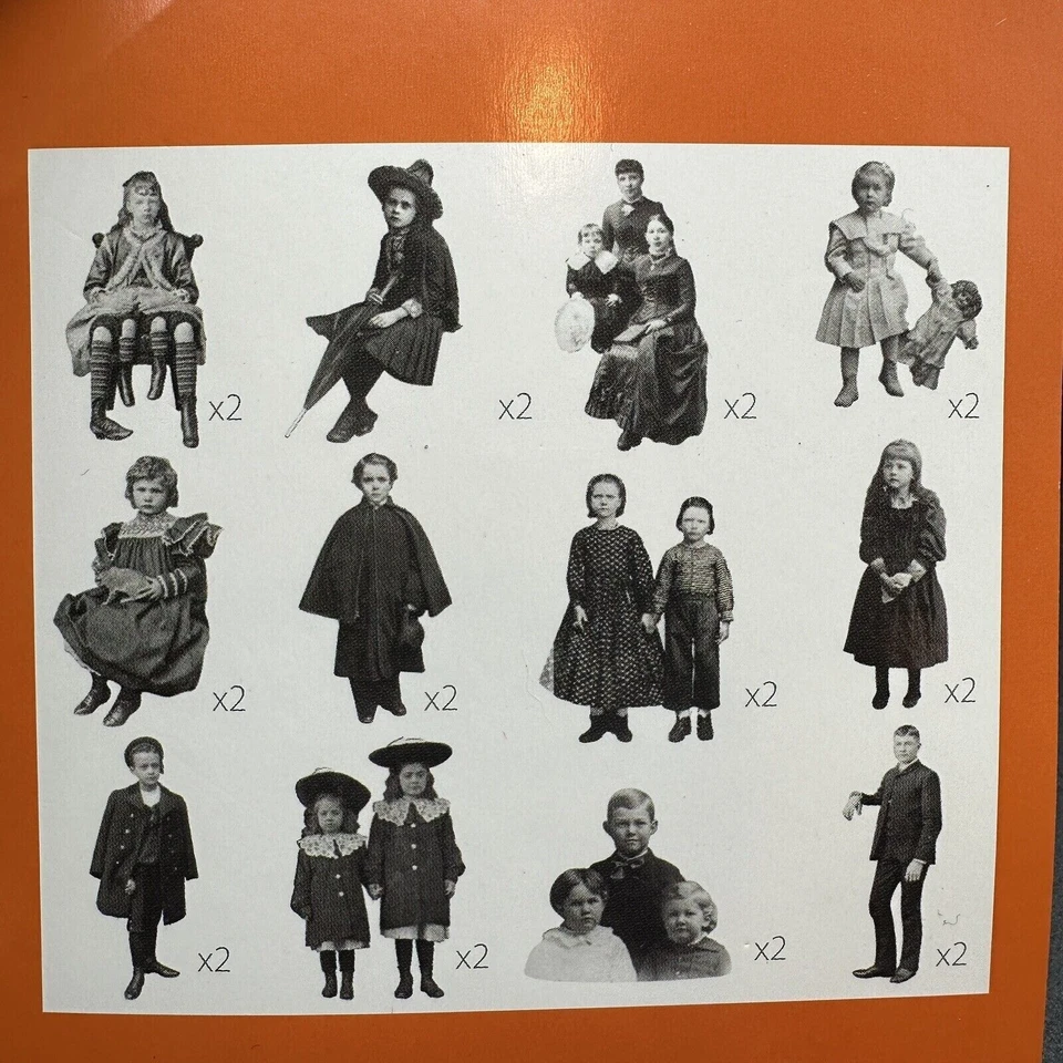 Formas troqueladas estilo Tim Holtz retro vintage blanco y negro personas 24 piezas Foto 4 de 4