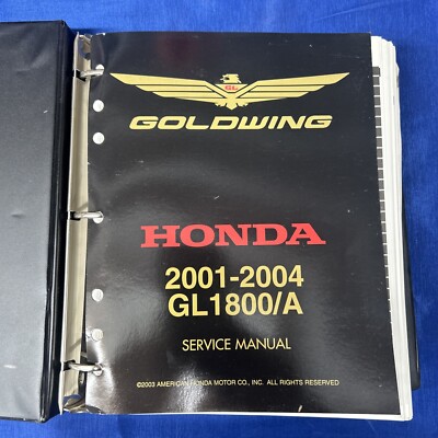Honda 01-04 GL1800/A Goldwing Service Manual & ETM | eBay