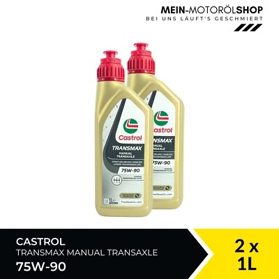 Castrol TRANSMAX Manual Transaxle 75W-90 Schaltgetriebeöl 2x1 Liter = 2 Liter