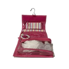 New Modella Travel Organizer Toiletry Bag Hanger Mirror Striped Multicolor