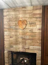 Reclaimed Wood Wall Hanging Beautiful Heart Shaped Random Home Wall Decorative