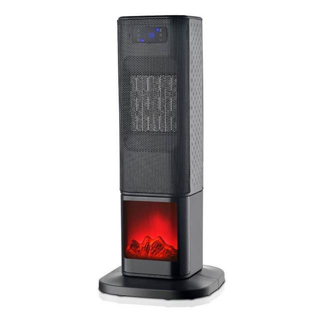 Highlands 1500W Tower Heater With Remote Control- Log Effect