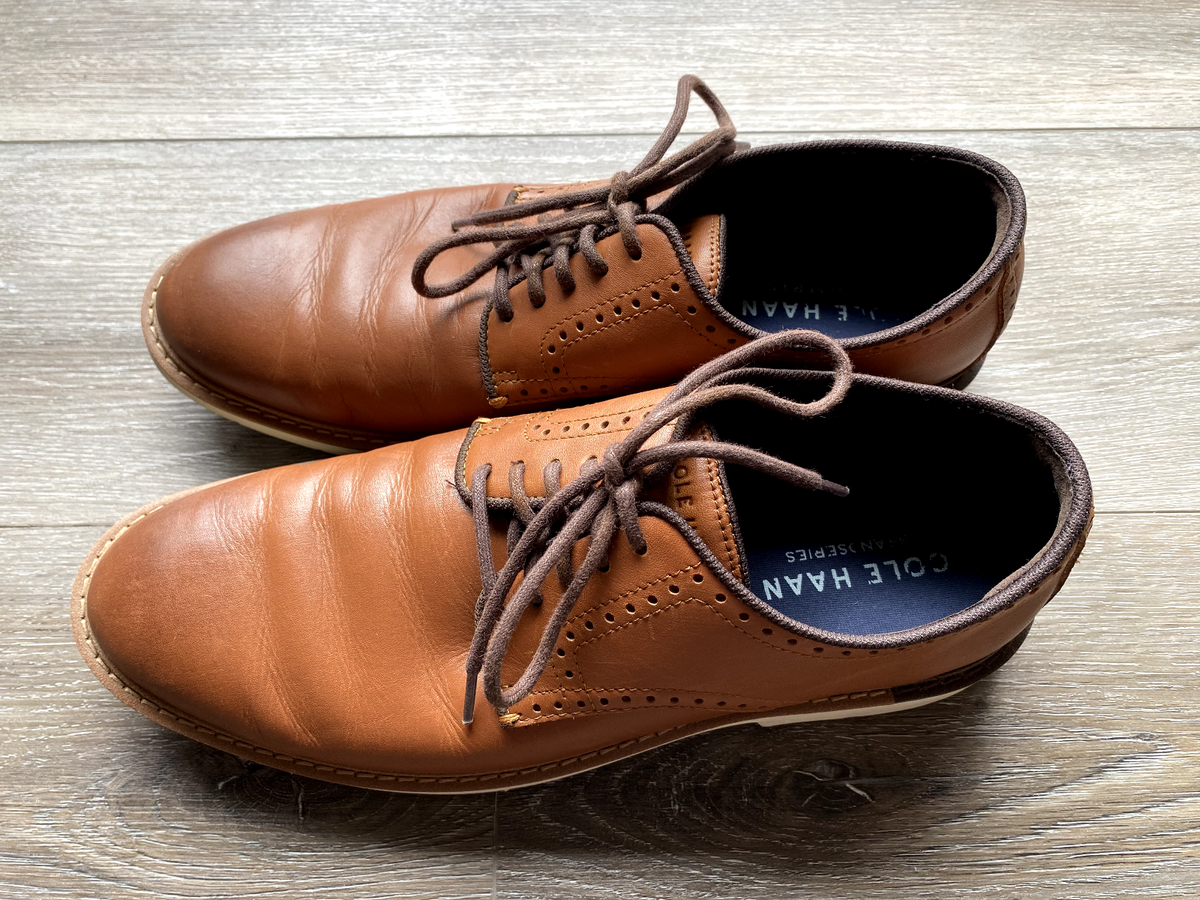Cole Haan Grand 360 Go-To Wingtip Oxford in British Tan Sz  display picture 2