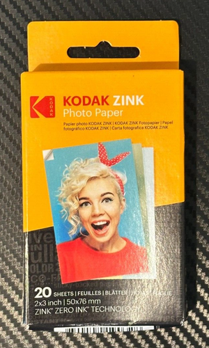 Kodak Premium Zink Photo Paper 2 x 3" 20 Sheets Sticky-Backed Photo Paper