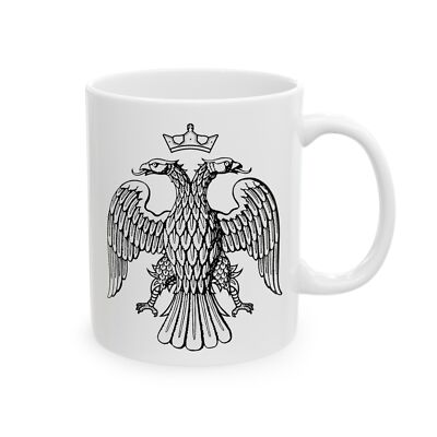 Byzantine Empire Symbol Mug Coffee Cup Double Headed Eagle Gift History Lovers