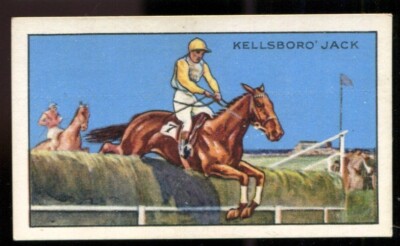 Tabakkarte, Gallaher, CHAMPIONS, mit Bildunterschrift, 1. 1935, Kellsboro' Jack, Pferd, #8