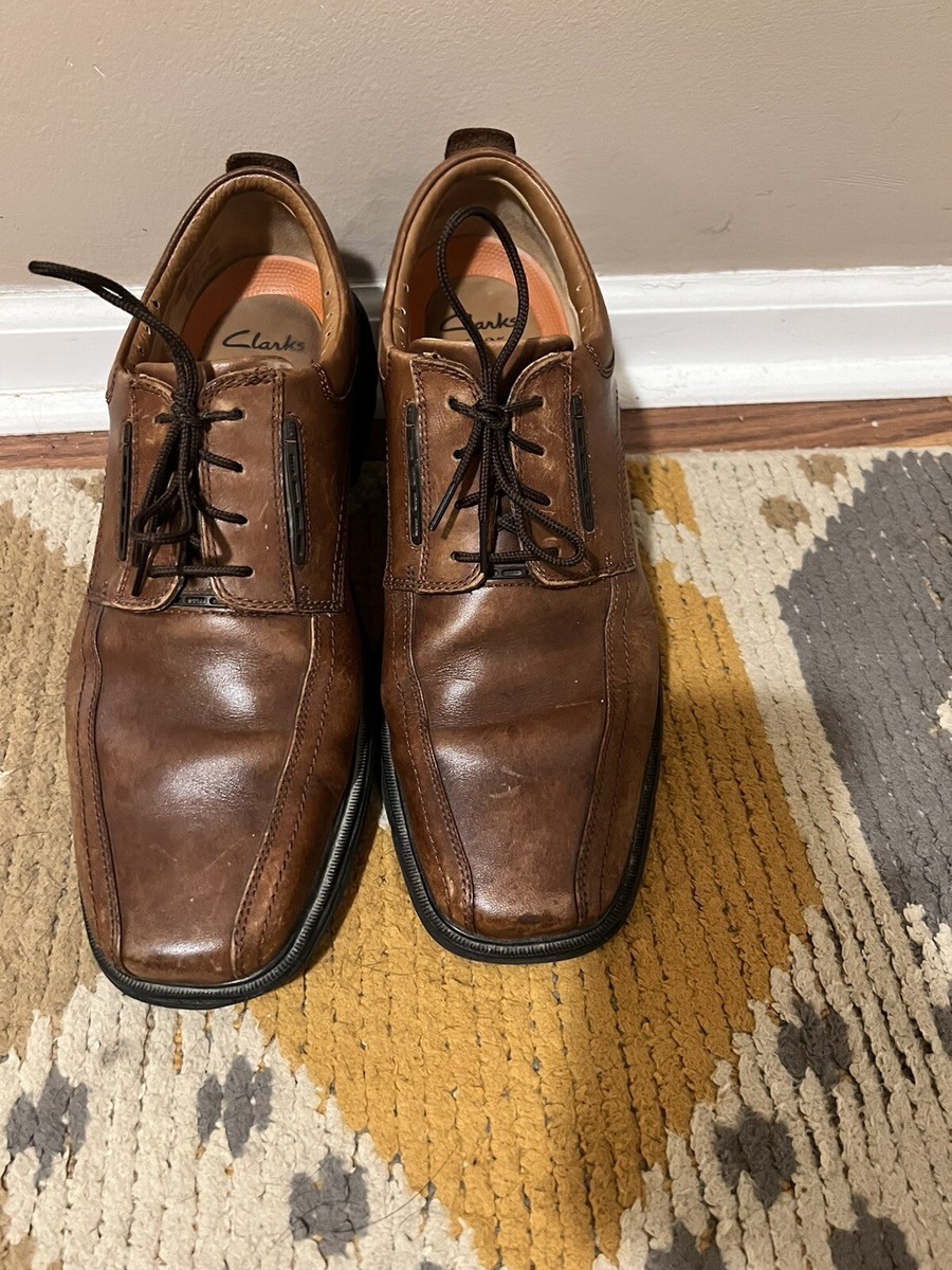 Clarks Unstructured Brown Lace Up Casual Oxford Shoe Mens  display picture 1