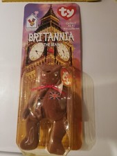 Beanie Baby McDonalds TY Britannia The Bear With Rare Tag Errors 1993, Oakbrook