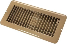 RV Camper Trailer Home Metal Floor Heating Duct Register Vent Brown 02-29015