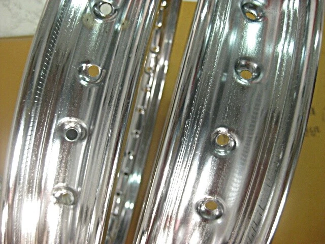 Fit SUZUKI TC250 WHEEL RIM SET+CHROME SPOKE 72PCS SET + TAPE RUBBER #BI081# Foto 3 de 4