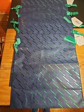 CTC Christine Taylor Collection XL Fabric Gift Bag Blue green 23" lot of 5 new