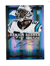 2013 Playoff Absolute SP RC Auto Kenjon Barner University of Oregon Ducks #5/35