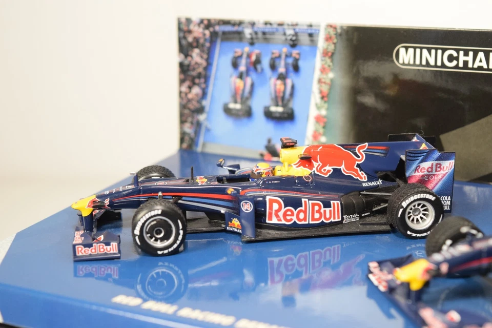 A95 1:43 MINICHAMPS 402 091415 RED BULL RACING RENAULT RB5 1-2 CHINESE GP 2009 - Bild 4 von 4