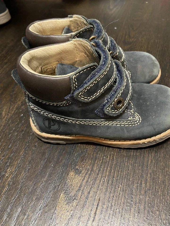 Sapatos masculinos Primigi First Step tamanho EUA 7/UE 24 feitos na Itália sapatos de couro - Imagem 3 de 4