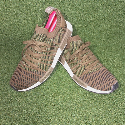 Adidas Men's 12 NMD R1 STLT Primeknit Trace Olive Green Sneakers CQ2389 2017
