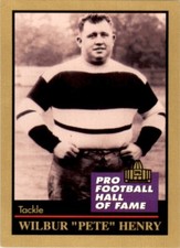 1991 ENOR Pro Football HOF #62 Pete Henry New York Giants