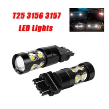 3156 3157 LED Car Reverse Backup Light Lamps for GMC Sierra 1500 1999-13