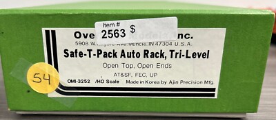 Overland Models HO Brass #OMI-3252 Safe-T-Pack Auto Rack, Tri