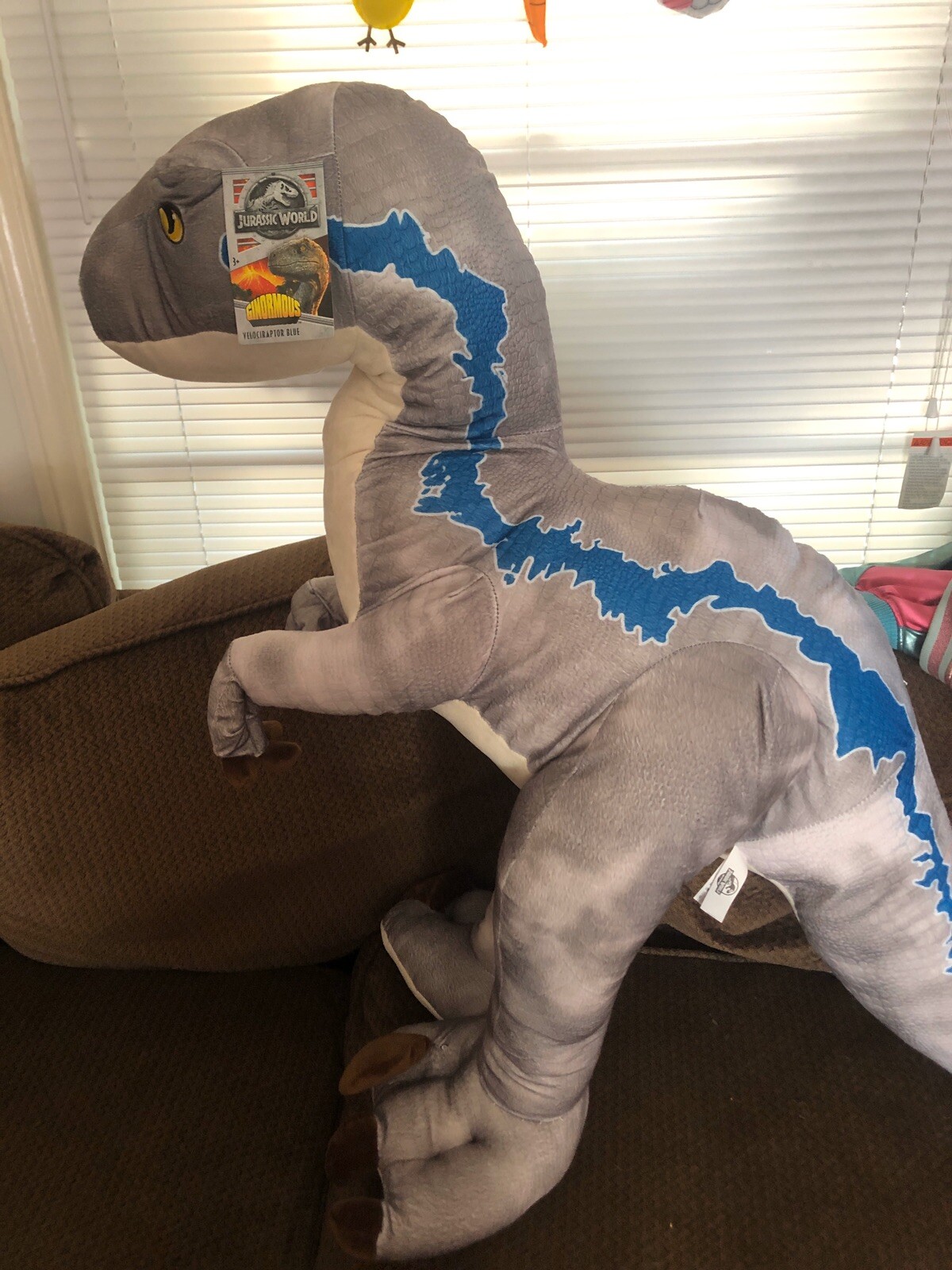 ginormous velociraptor blue