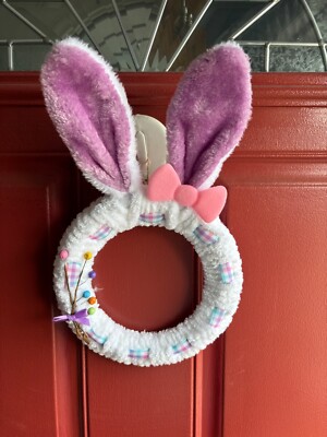 Brand New Unique Handcrafted 15  Easter Bunny Wreath for seasonal decoration