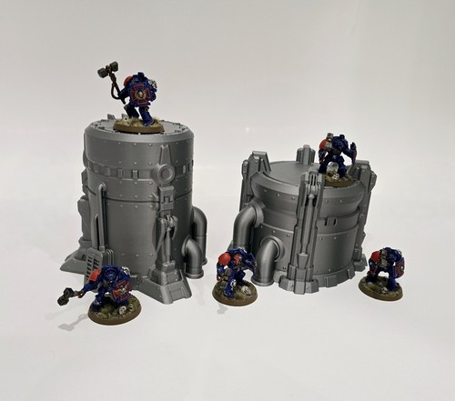 3d Printed Terrain. SciFi Silos/Storage Tanks Great For Tabletop Wargames - Picture 9 of 23