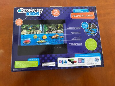 NEW Discovery Kids Aquarium Rotating Light Moving Ocean Tropical Lamp Fish NIB