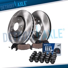 11.81" Front Disc Rotors Brake Pads w/20pc Wheel Lug Nuts for Fusion Lincoln MKZ