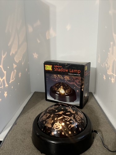 Vintage Totally Ghoul Projection Shadow Lamp Halloween Rotating Light Show Black - Picture 2 of 12