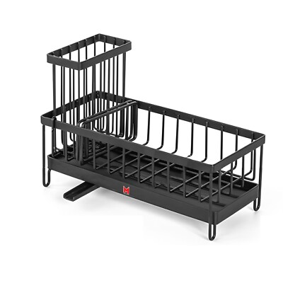 Kitchen Sink Sponge Holder Rack   Durable Stainless Steel Storage Organizer