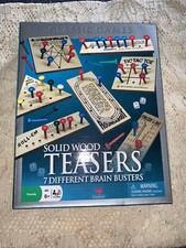 New Classic Games Solid Wood Teasers 7 Different Brain Busters Family Fun Age 6 