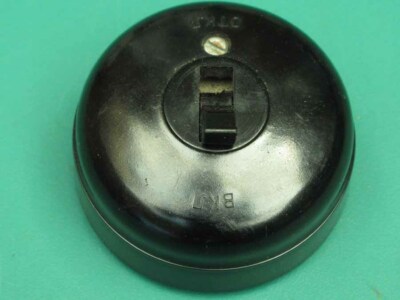Vintage UdSSR Soviet Russian Bakelite Stylish Indoor Switch 250V 6A unbenutzt