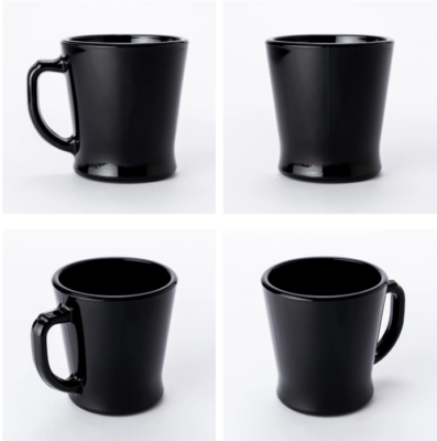 Fire King D Handle Mug Cup Milk glass with Box 250ml Japan New in