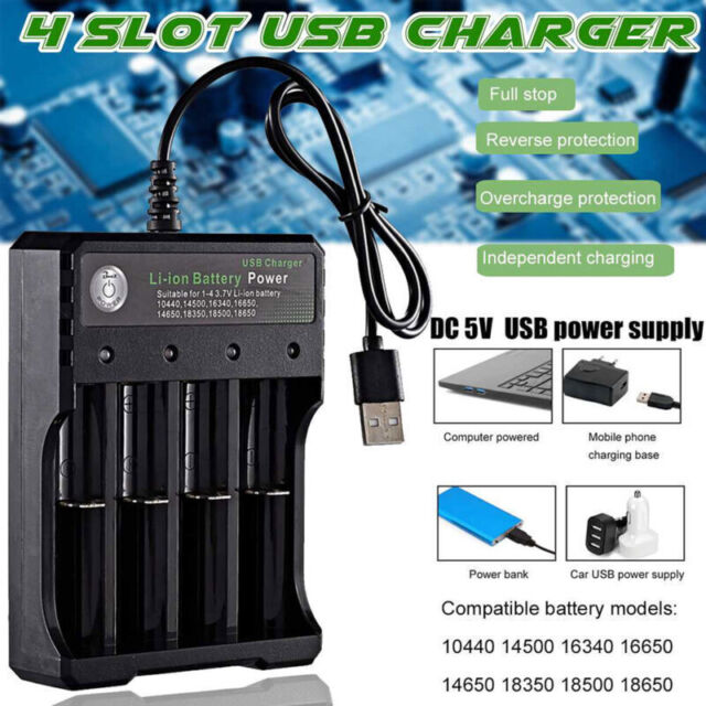 4Slots Intelligent Vape Battery Charger 16340 14500 18350 Li-ion 4Slots Intelligent Vape Battery Charger 16340 14500 18350 Li-ion