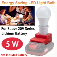 LED Work Light Bulbs Emergency Desk Lamp For Bauer 20V Series Battery Cordless