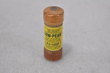 COOPER BUSSMANN LPJ-10SP DUAL ELEMENT TIME DELAY 600 VAC CLASS J FUSE LOW PEAK