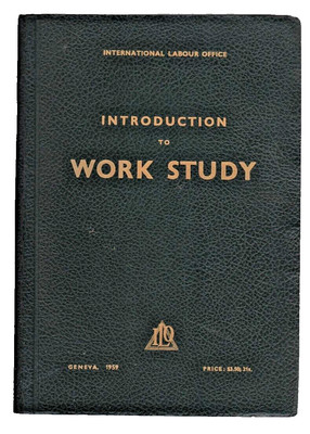 1959 Internationales Arbeitsamt Einführung in die Arbeit Studienbuch Vintage