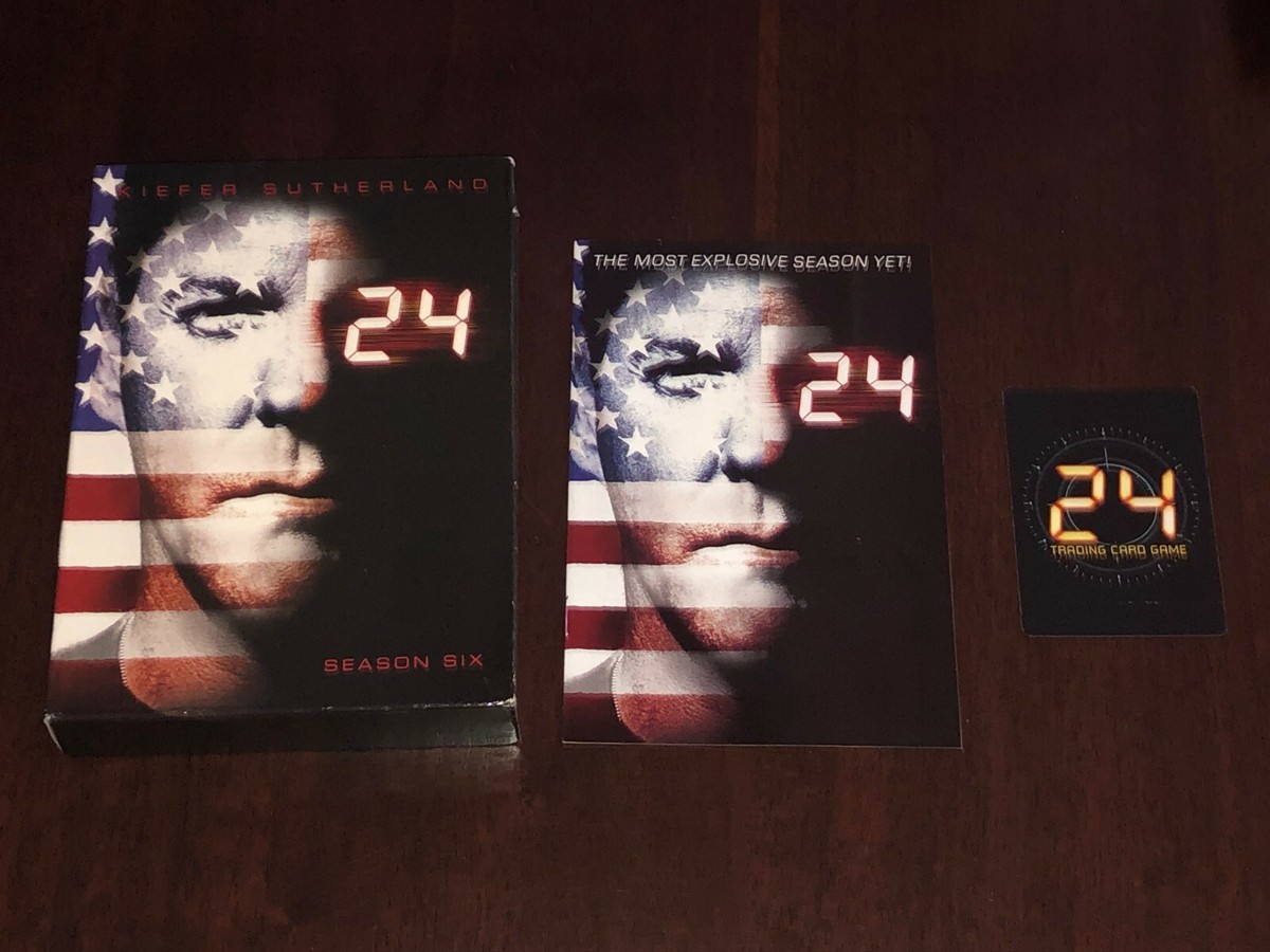 24 Season 6 Six (2007) DVD 7 Disc Box Set TV Series Kiefer