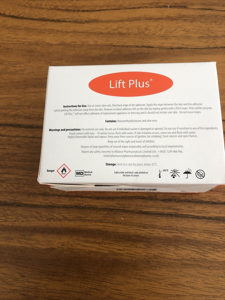 Opus Lift Plus Medical Adhesive Remover Non Sting Wipes X 30 Sachets eBay