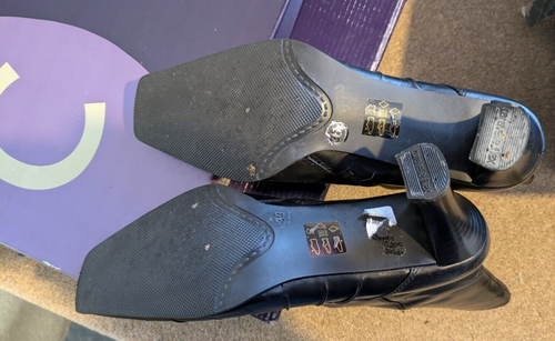 Damen schwarze Leder Stiefeletten Gr. 6 - Bild 3 von 6