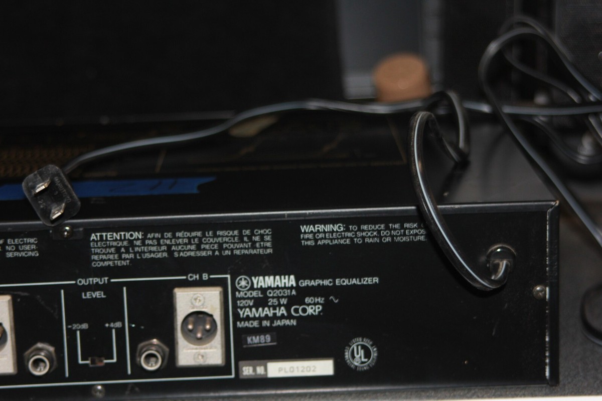 Yamaha Q2031A Graphic Equalizer 2 Channel 31 Band for sale Yamaha Q2031A Graphic Equalizer 2 Channel 31 Band for sale