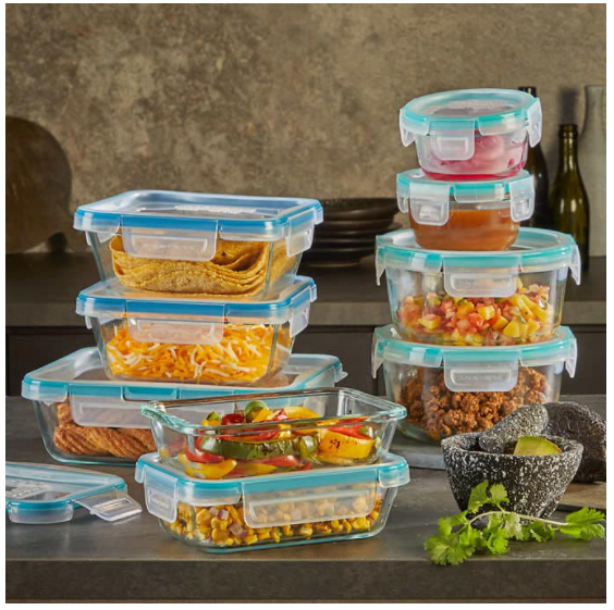 Snapware Pyrex 18-piece Glass Food Storage Set