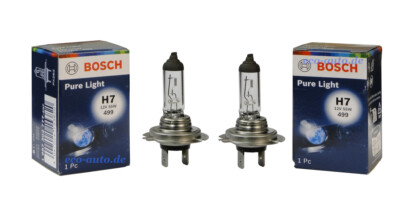 2x BOSCH Pure Light H7 12V 55W Halogen für BMW 3er E36 E46 E90 F30 F80 F34 E91