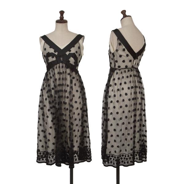 KEITA MARUYAMA Dot Embroidery Tape Pasted Mesh Sleeveless KEITA MARUYAMA Dot Embroidery Tape Pasted Mesh Sleeveless