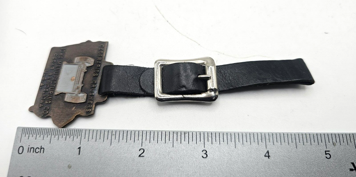 Ancien porte montre gousset porcelaine et laiton - L'Atelier de Noé