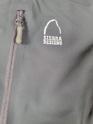 Sierra Designs Unisex Storm Jacket Size Medium Gray Zip-Front Hooded Rain Coat - Picture 2 of 11