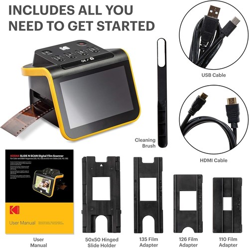 KODAK Slide N SCAN Film and Slide Scanner with Large 5” LCD Screen, Convert Colo - Picture 4 of 9